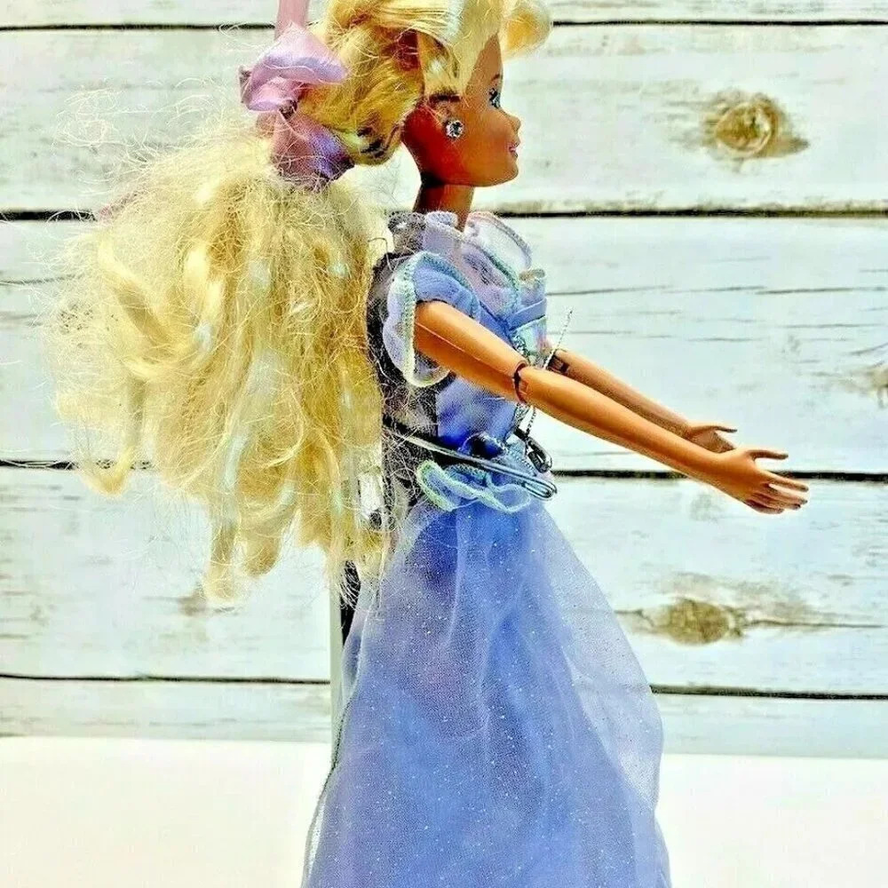MATTEL BARBIE Doll Twist-N-Turn Purple Gown Articulated Elbows Knees 12" Tall - Picture 7 of 12